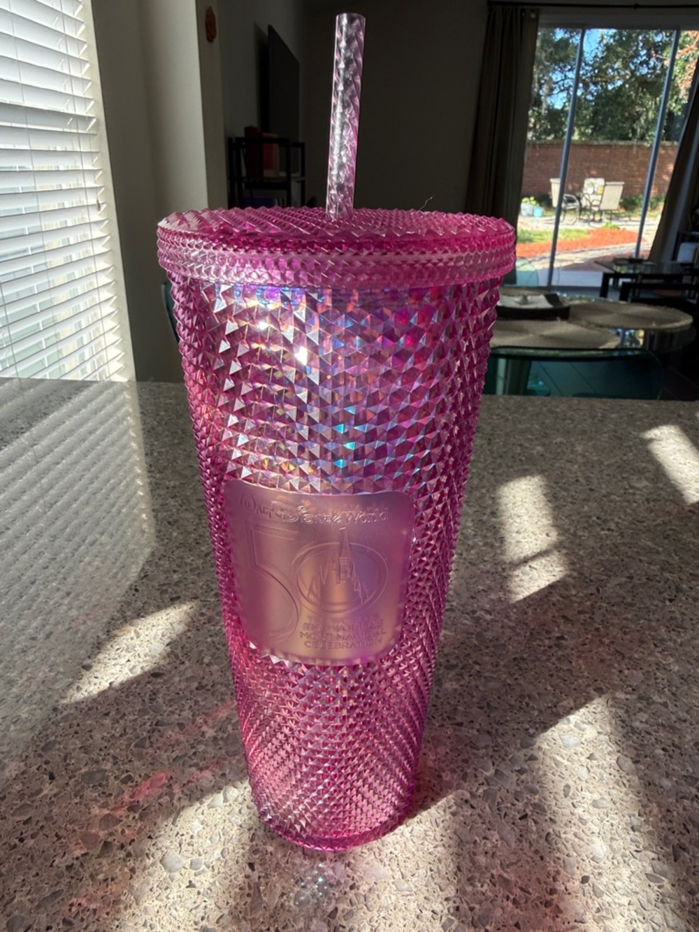 Starbucks Pink Studded Cold Cup Tumbler with Straw